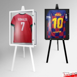 Jersey Display Wooden Easel - Lockable Case Stand