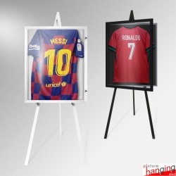 Jersey Display Metal Easel - Lockable Case Stand