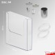 Ceiling-to-Floor Grid Clip Brochure Holder Set - Leaflet Dispenser Hanging with Twist-On Weighted Cables!