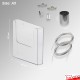 Ceiling-to-Floor Grid Clip Brochure Holder Set - Leaflet Dispenser Hanging with Twist-On Weighted Cables!