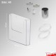 Ceiling-to-Floor Grid Clip Brochure Holder Set - Leaflet Dispenser Hanging with Twist-On Weighted Cables!