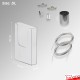 Ceiling-to-Floor Grid Clip Brochure Holder Set - Leaflet Dispenser Hanging with Twist-On Weighted Cables!