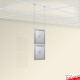 Ceiling Grid Clip Frame Display Set - Hang Adverts From Suspended Ceilings!