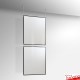 Ceiling Hanging Display Sleeve Set, A1 to A0 - Stitched Print Sleeves On Cables