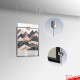 Ceiling Hanging Display Sleeve Set, A1 to A0 - Stitched Print Sleeves On Cables