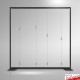 Freestanding Picture Hanging Partition - Solution for Listed Buildings, Glass Walls & Window Displays!