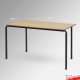Rectangular Stackable School Table - Beechwood Wooden Classroom Table Top