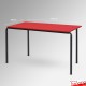 Rectangular Red Stackable School Table - Red Wooden Classroom Table Top