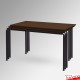 Rectangular Walnut Stackable School Table - Brown Wooden Classroom Table Top