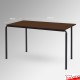 Rectangular Walnut Stackable School Table - Brown Wooden Classroom Table Top