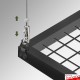 Gridwall Ceiling Hanging Kit, Adjustable - Cables for Suspended Grid Mesh Displays!
