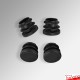 Replacement Rubber Feet: Laboratory Stool / School Lab Chair - Black, Non-Marking, Non-Slip