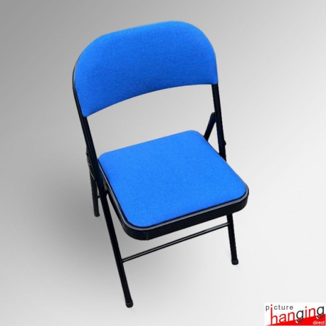 Folding Fabric Office Chairs - Padded Seating for Business & Education (Colours: Black & Blue)