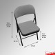 Folding Fabric Office Chairs - Padded Seating for Business & Education (Colours: Black & Blue)