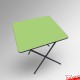 Coloured Foldable Exam Desk - Folding Square Table (Colours: Red, Blue, Green, Dark Oak)