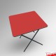 Coloured Foldable Exam Desk - Folding Square Table (Colours: Red, Blue, Green, Dark Oak)