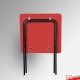 Coloured Foldable Exam Desk - Folding Square Table (Colours: Red, Blue, Green, Dark Oak)