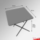Coloured Foldable Exam Desk - Folding Square Table (Colours: Red, Blue, Green, Dark Oak)