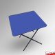 Coloured Foldable Exam Desk - Folding Square Table (Colours: Red, Blue, Green, Dark Oak)