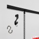 J Rail Picture Chain System - Heavy-duty Picture Rail & Hanging Chains