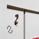 J Rail Picture Chain System - Heavy-duty Picture Rail & Hanging Chains
