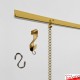 J Rail Picture Chain System - Heavy-duty Picture Rail & Hanging Chains