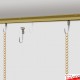 U Rail Picture Chain System - Ceiling Picture Rail & Hanging Chains (Complete Gallery System)