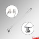 Certificate Frame Display Kit - Diploma Frame, Picture Rail & Lighting (Complete Hanging System)