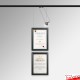 Certificate Frame Display Kit - Diploma Frame, Picture Rail & Lighting (Complete Hanging System)