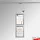 Certificate Frame Display Kit - Diploma Frame, Picture Rail & Lighting (Complete Hanging System)