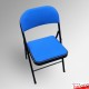 Folding Exam Desk & Padded Chair Set - Beechwood Table with Black Or Blue Foldaway Seat