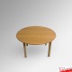 Kids Round Coloured Table - Children's Preschool Desk (Red, Blue, Lime, Beechwood)