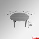 Kids Round Coloured Table - Children's Preschool Desk (Red, Blue, Lime, Beechwood)