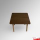 Kids Coloured Wood Table - Children's Desk for Learning & Playtime (Red, White, Blue, Walnut, Beechwood)