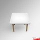 Kids Coloured Wood Table - Children's Desk for Learning & Playtime (Red, White, Blue, Walnut, Beechwood)