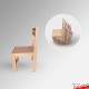 Kids Activity Table & Wood Chairs Set - Children's School Furniture (Red, Lime, Dark Oak, Beechwood)