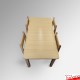 Kids Activity Table & Wood Chairs Set - Children's School Furniture (Red, Lime, Dark Oak, Beechwood)