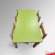 Kids Activity Table & Wood Chairs Set - Children's School Furniture (Red, Lime, Dark Oak, Beechwood)