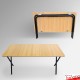 Long Folding Kids Table & Party Chairs Set - Children's Activity Furniture