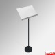 Portable Metal Lectern With Acrylic Top (Adjustable)