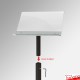 Portable Metal Lectern With Acrylic Top (Adjustable)