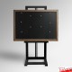 Photo Magnet Board & Easel - Upright Easel, Magnetic Display Board with Button Magnets