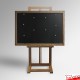 Photo Magnet Board & Easel - Upright Easel, Magnetic Display Board with Button Magnets