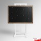 Photo Magnet Board & Easel - Upright Easel, Magnetic Display Board with Button Magnets