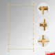 Flush-to-Wall Acrylic Signage Rod Display Kit - Multiple Sign Display Fittings (No Acrylic Panels)