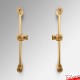 Flush-to-Wall Acrylic Signage Rod Display Kit - Multiple Sign Display Fittings (No Acrylic Panels)