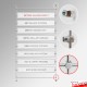 Rod-Joiner Cross Clamp Support, 6mm - Connect Vertical & Horizontal Rods