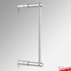 Wall Rod Display Fittings - Top & Bottom, Wall-to-Wall (6mm Round Rods)
