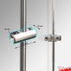 Coloured Rod Double Panel Support / Clamp (Vertical)