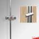 Coloured Rod Double Panel Support / Clamp (Vertical)